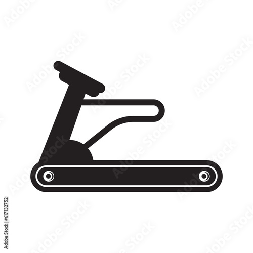 Treadmill machine vector icon illustration design