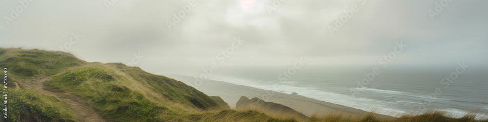 Rhossili Bay Gower Peninsula Wales - Generative AI Rhossili Bay Gower Peninsula Wales - Generative AI