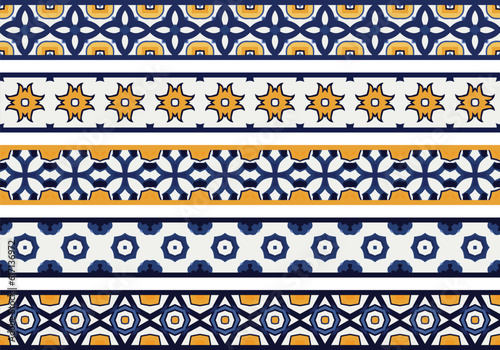 Seamless decorative borders