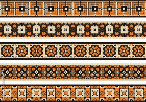 Seamless decorative borders