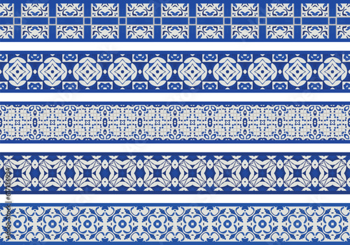 Seamless decorative borders