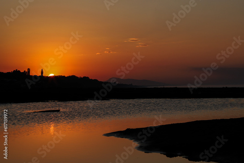 sunset at the beach