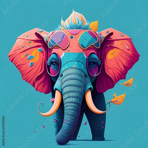 cool elephant sticker
