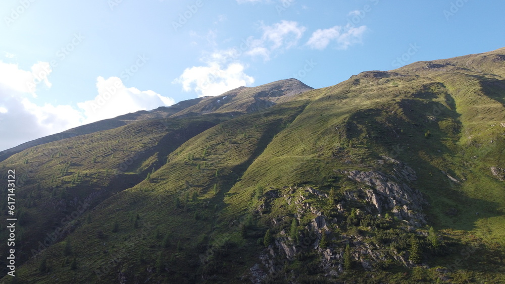 late afternoon in the kuhtai mountains in summer. late afternoon in the kuhtai mountains in summer.