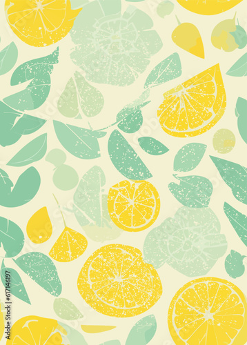 1950's Lemons Seamless Pattern