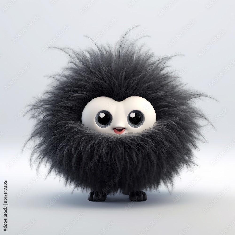 Cute Cartoon Fluffy Creature Cute Cartoon Fluffy Creature