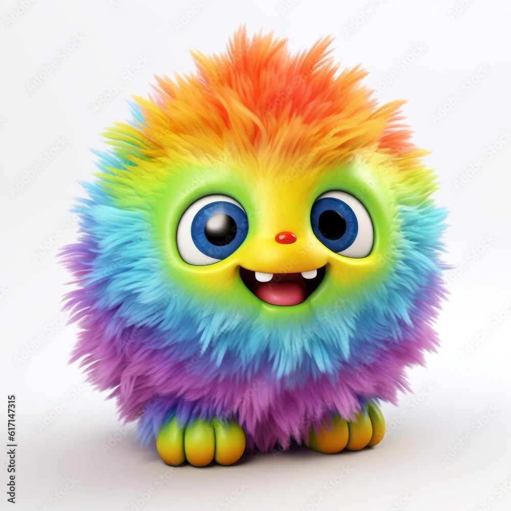 Cute Cartoon Fluffy Creature Cute Cartoon Fluffy Creature