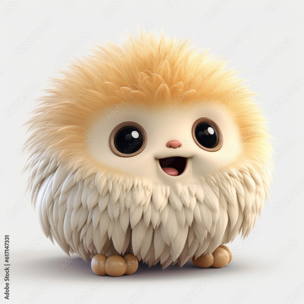 Cute Cartoon Fluffy Creature