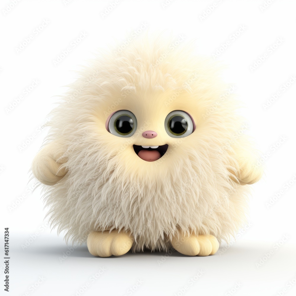 Cute Cartoon Fluffy Creature