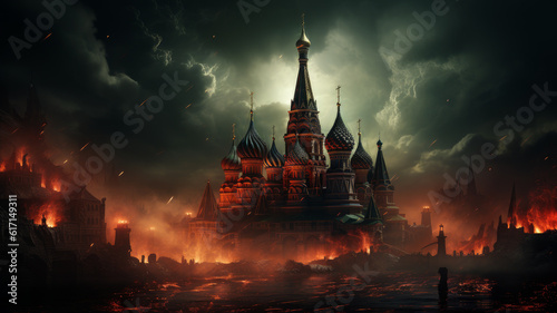 Moscow on fire.