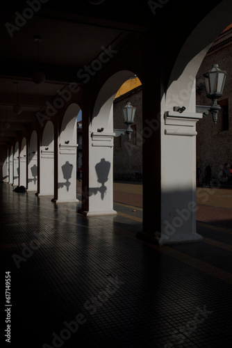 corridor in the dark