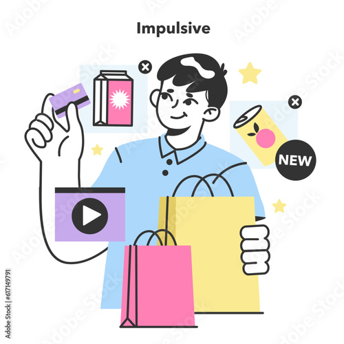 Impulsive consumer behavior. Purchasing without thoughtful consideration