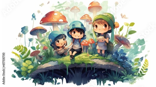 children in the forest
