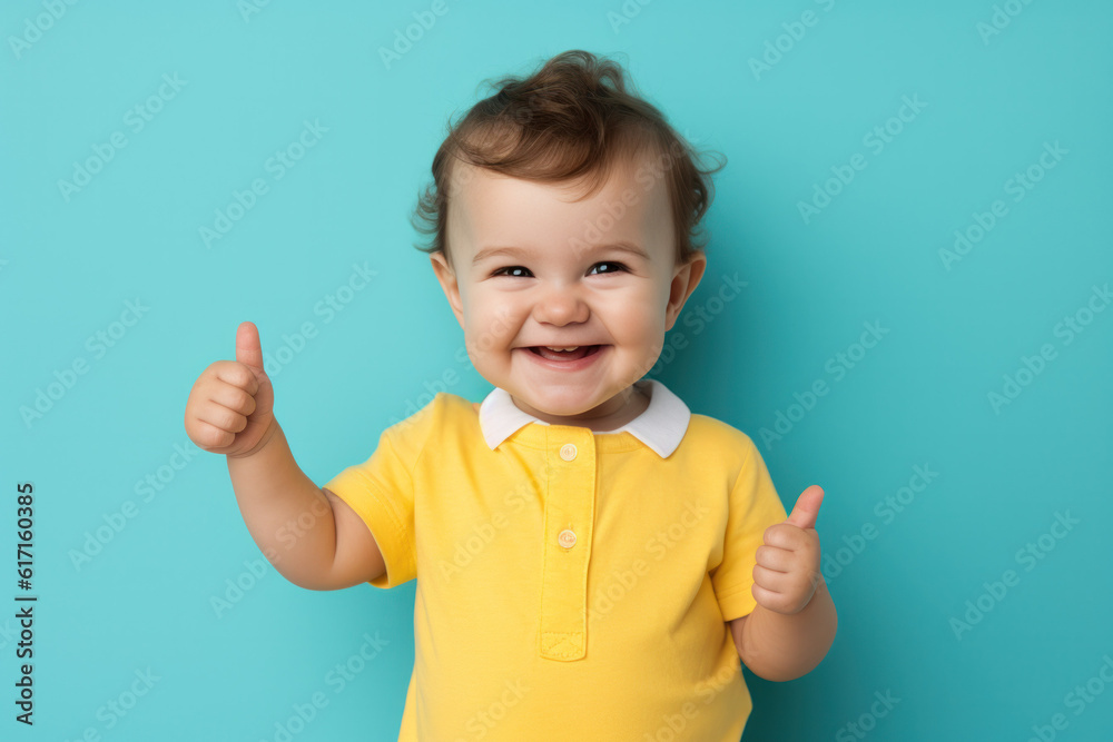 Happy kid thumbs up ai generated Happy kid thumbs up ai generated