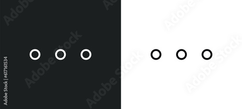 more line icon in white and black colors. more flat vector icon from more collection for web, mobile apps and ui.