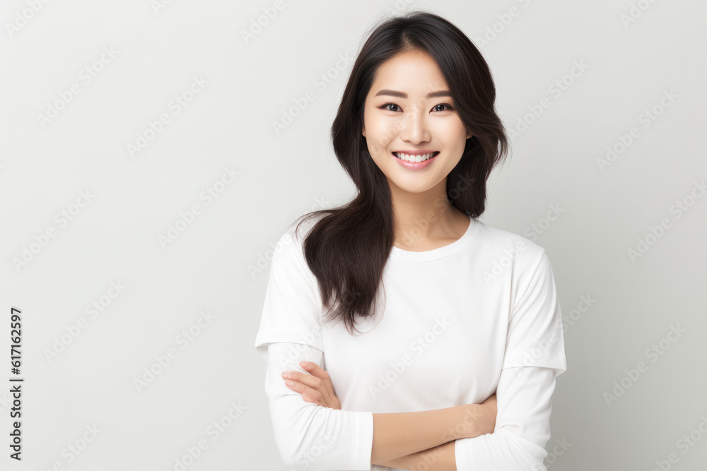 beautiful confident person in front of a background ai generated beautiful confident person in front of a background ai generated