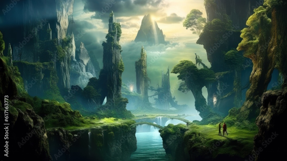 A beautiful picturesque and mysterious land A beautiful picturesque and mysterious land