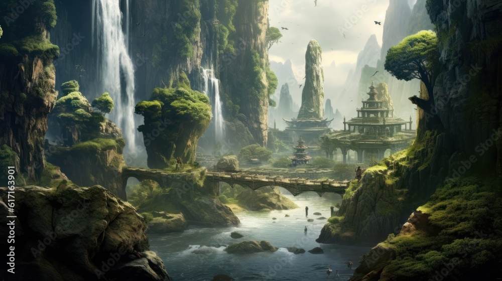 A beautiful picturesque and mysterious land A beautiful picturesque and mysterious land