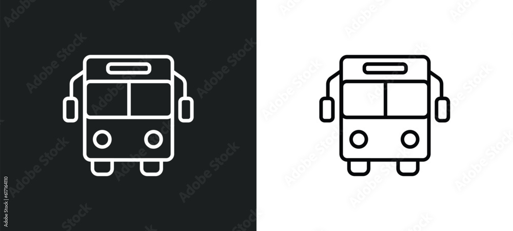 public transport line icon in white and black colors. public transport flat vector icon from public transport collection for web, mobile apps and ui. public transport line icon in white and black colors. public transport flat vector icon from public transport collection for web, mobile apps and ui.