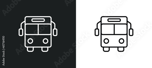public transport line icon in white and black colors. public transport flat vector icon from public transport collection for web, mobile apps and ui.