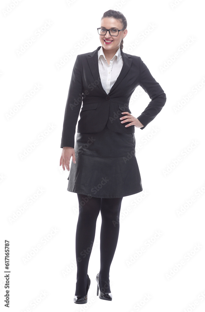 in full growth. portrait of a confident business woman in full growth. portrait of a confident business woman