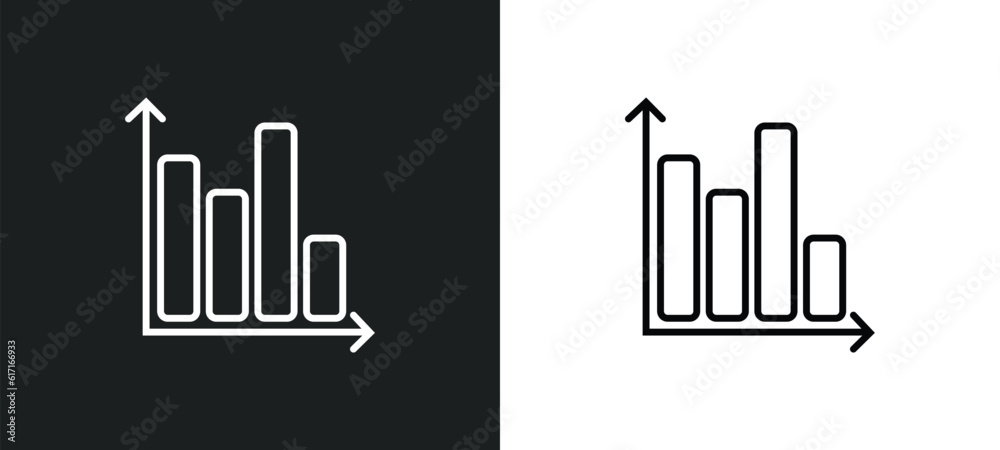 stadistics line icon in white and black colors. stadistics flat vector icon from stadistics collection for web, mobile apps and ui. stadistics line icon in white and black colors. stadistics flat vector icon from stadistics collection for web, mobile apps and ui.