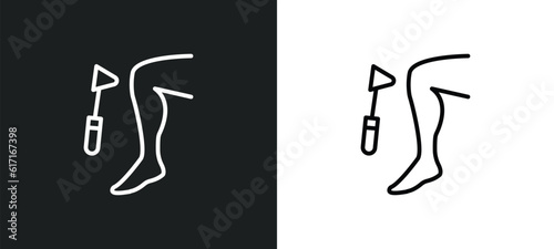 reflex line icon in white and black colors. reflex flat vector icon from reflex collection for web, mobile apps and ui. photo