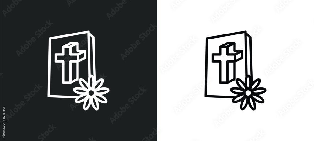 christian line icon in white and black colors. christian flat vector icon from christian collection for web, mobile apps and ui. christian line icon in white and black colors. christian flat vector icon from christian collection for web, mobile apps and ui.