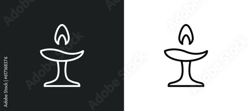 unitarian universalism line icon in white and black colors. unitarian universalism flat vector icon from unitarian universalism collection for web, mobile apps and ui.