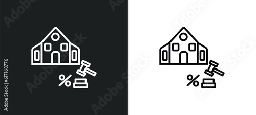 sold line icon in white and black colors. sold flat vector icon from sold collection for web, mobile apps and ui.