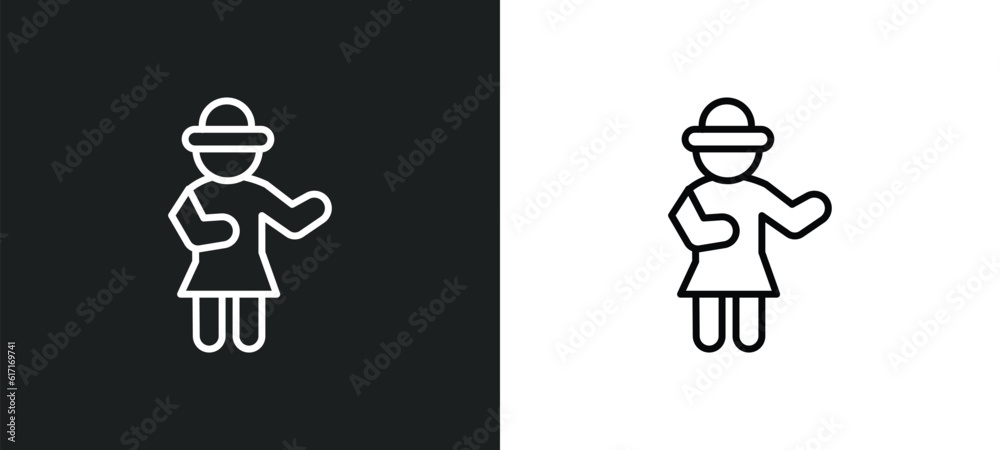 napoleon figure line icon in white and black colors. napoleon figure flat vector icon from napoleon figure collection for web, mobile apps and ui. napoleon figure line icon in white and black colors. napoleon figure flat vector icon from napoleon figure collection for web, mobile apps and ui.