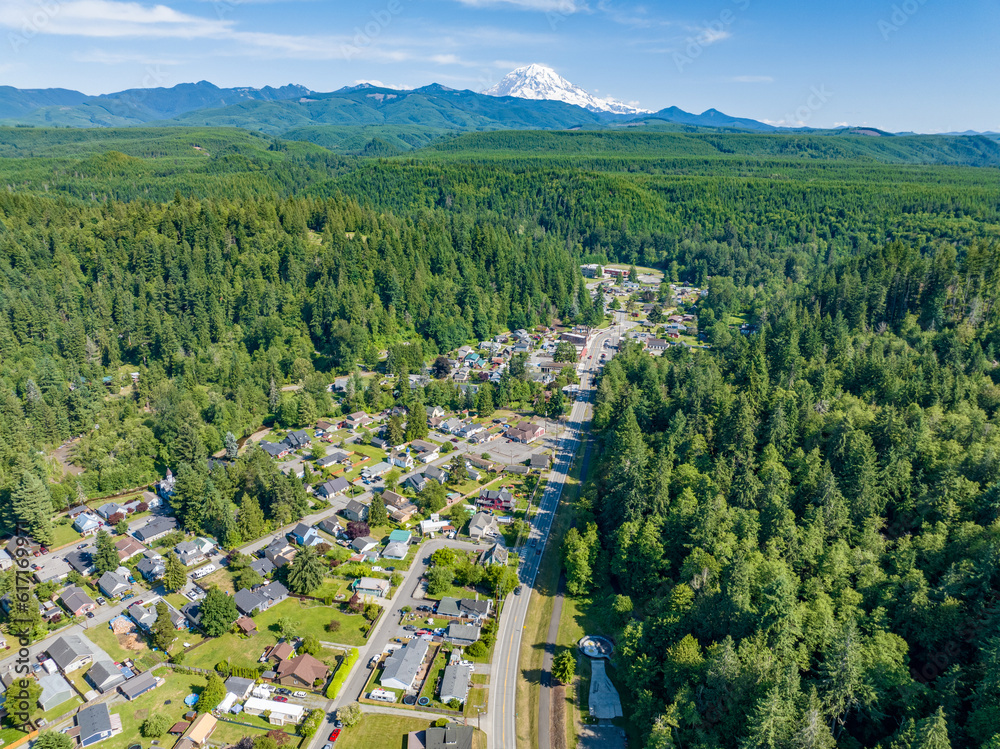Aerial Wilkeson Washington