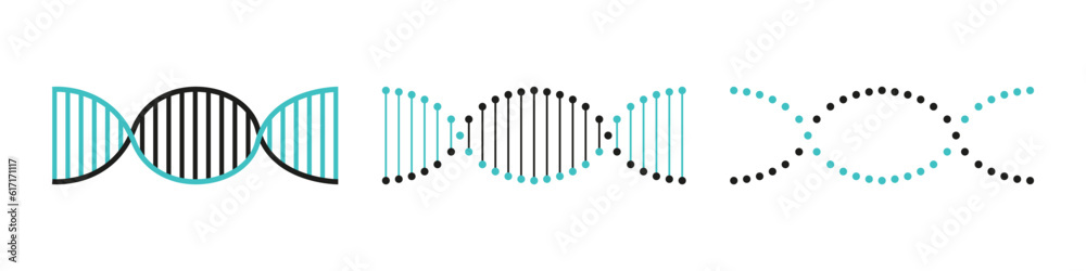 DNA icon on abstract style. Genetic chromosome. Human gene code. Spiral molecule. Medical concept illustration. Science technology concept. Vector illustration DNA icon on abstract style. Genetic chromosome. Human gene code. Spiral molecule. Medical concept illustration. Science technology concept. Vector illustration