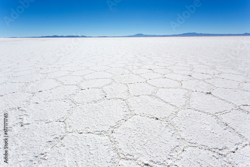 View of salt flat at Uyuni