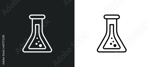 alchemy line icon in white and black colors. alchemy flat vector icon from alchemy collection for web  mobile apps and ui.