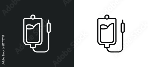 perfusion line icon in white and black colors. perfusion flat vector icon from perfusion collection for web, mobile apps and ui. photo