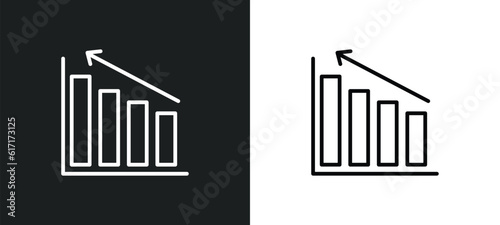 diagrams line icon in white and black colors. diagrams flat vector icon from diagrams collection for web  mobile apps and ui.