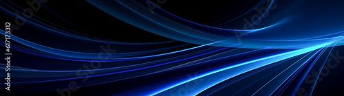 Abstract blue lines waves background. 