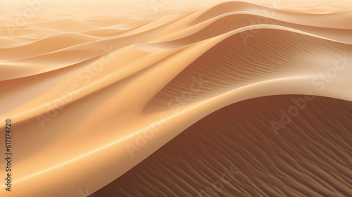 Aerial view of desert sand dunes: golden hour, undulating patterns, high contrast, crisp detail, 8k © Marco Attano