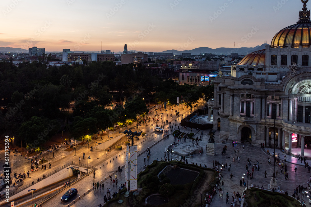Alameda cerca de Bellas Artes , Ciudad de México 