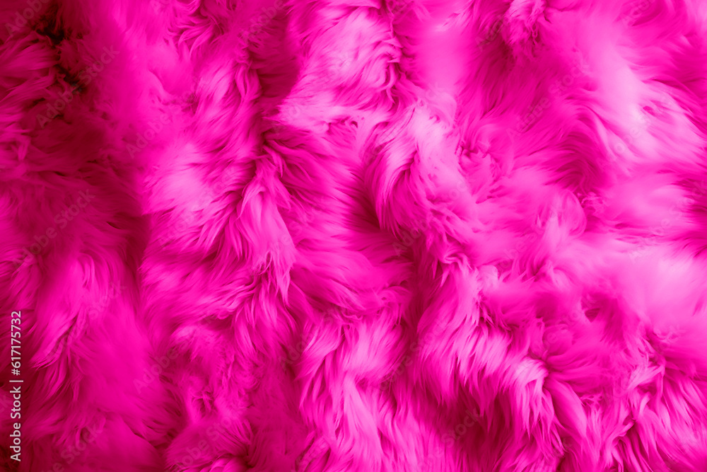Soft Fur Pink background Texture Generative AI