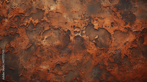 Textured detail of rusted metal surface, gritty, coarse, realistic, 4k