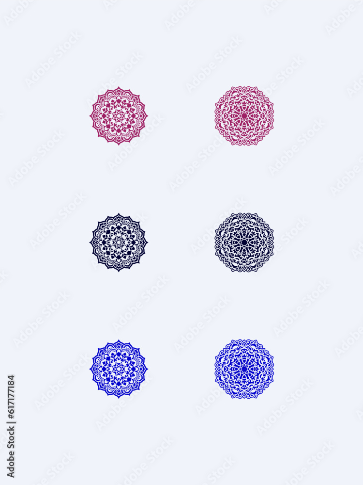 Mandala's concepts isolated on the sky background Mandala's concepts isolated on the sky background