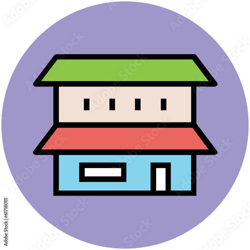 Pack of Real Estate Flat Circular Icons

