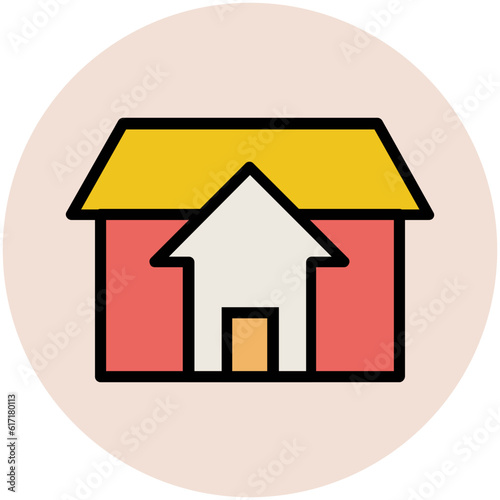 Pack of Real Estate Flat Circular Icons

