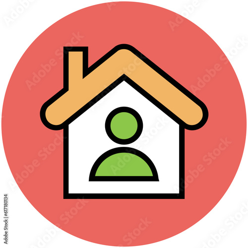 Pack of Real Estate Flat Circular Icons

