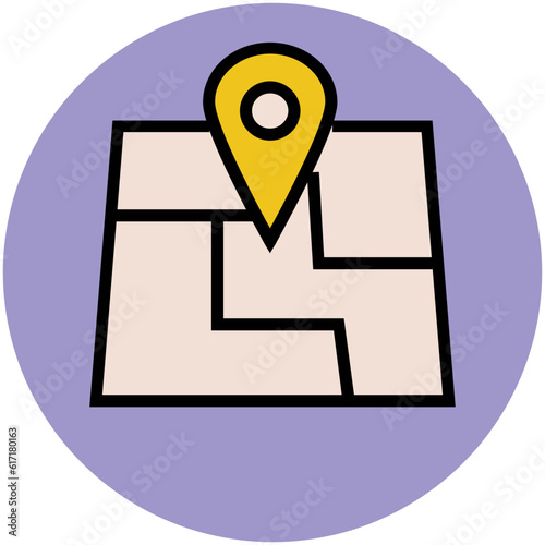 Pack of Real Estate Flat Circular Icons

