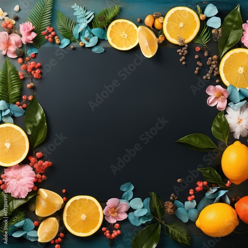 fruit blackboard