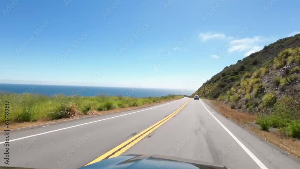 Aerial view of coastal Pacific Highway - HD Aerial view of coastal Pacific Highway - HD