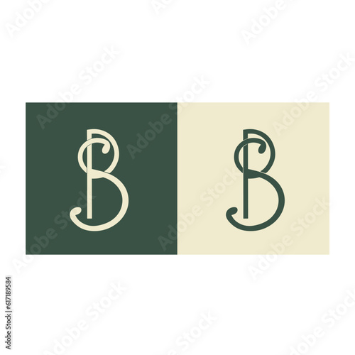 B P R S letter logo vector